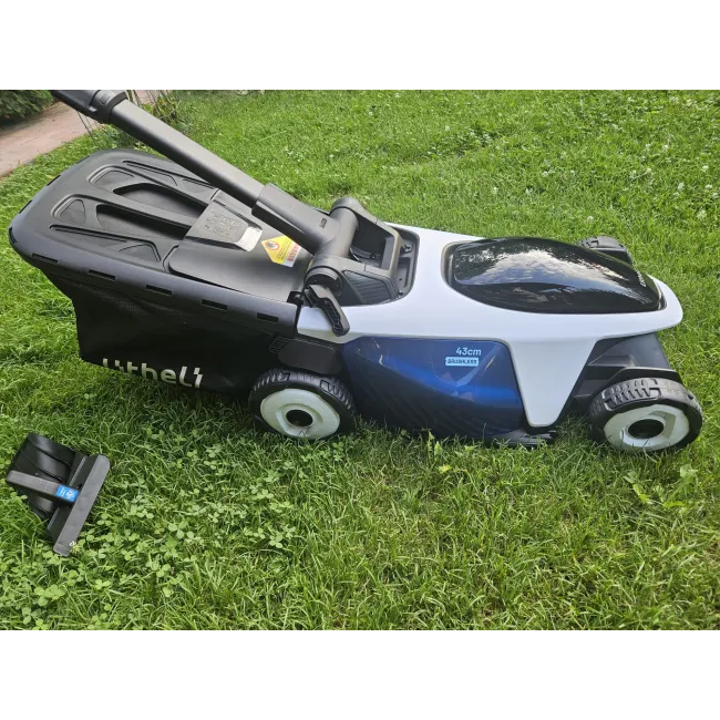 Masina de tuns gazonul autopropulsata Litheli EasySurge U20LM01 Brushless, 2x20V, 2 acumulatori 4Ah inclusi, latime taiere 430 mm