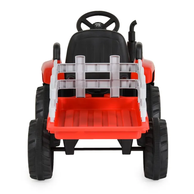 Tractor electric pentru copii Moni Dallas cu remorca, Rosu