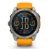 Garmin - fenix 8x AMOLED Sapphire 51mm - smartwatch premium AMOLED - ramă gri din titanium DLC si curea din silicon neagră-gri