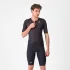 Castelli - costum triatlon cu maneca scurta - Free Sanremo 3 Suit Short Sleeve - albastru belgian | portocaliu