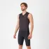 Castelli - costum triatlon fara maneci - Free Sanremo 3 Suit Sleeveless - albastru belgian | portocaliu