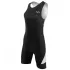TYR - Trisuit Carbon W Fem Back Zip - negru alb