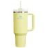 Stanley - termos tip sticla cu pai - Quencher H2.0 Tumbler - Verde negru - 1.18L