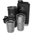 Stanley - set 4 pahare de shot + recipient - Adventure Pre-Party Shot Glass + Flask Set - verde Hammertone Green