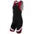 TYR - trisuit carbon cu fermoar pe spate - negru rosu