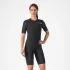 Castelli - pantaloni ciclism scurti cu bretele - Premio Evo W Dt Bibshort - 16-35 gr C - negru