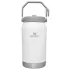Stanley - termos clasic cu maner - The IceFlow Flip Straw Jug - alb - 1.9 Litri