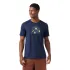 Smartwool - tricou merino - Geo Phase Active Short Sleeve Graphic Tee - Albastru