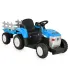 Tractor electric pentru copii Moni Dallas cu remorca, Rosu