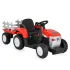 Tractor electric pentru copii Moni Dallas cu remorca, Rosu
