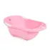 Cadita baie bebelusi Moni Lilly, design ergonomic si usor de curatat, Roz
